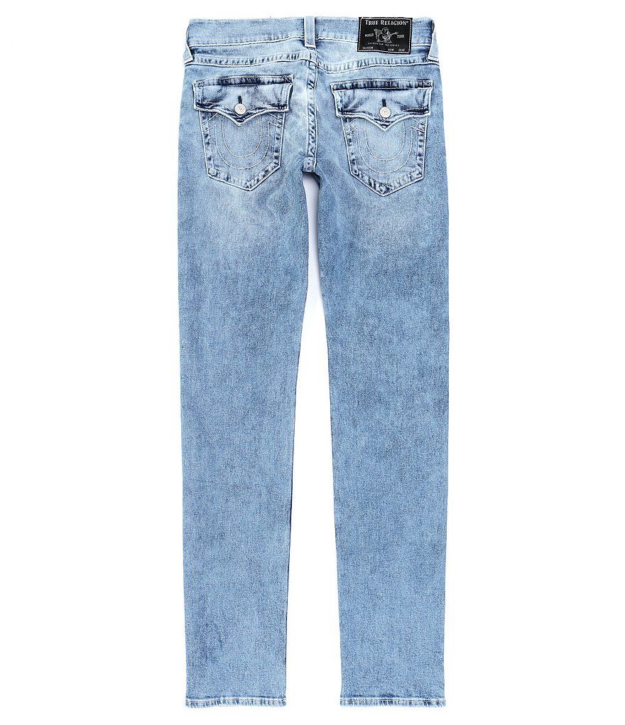 True Religion Rocco Back Flap-Pocket Skinny Jeans
