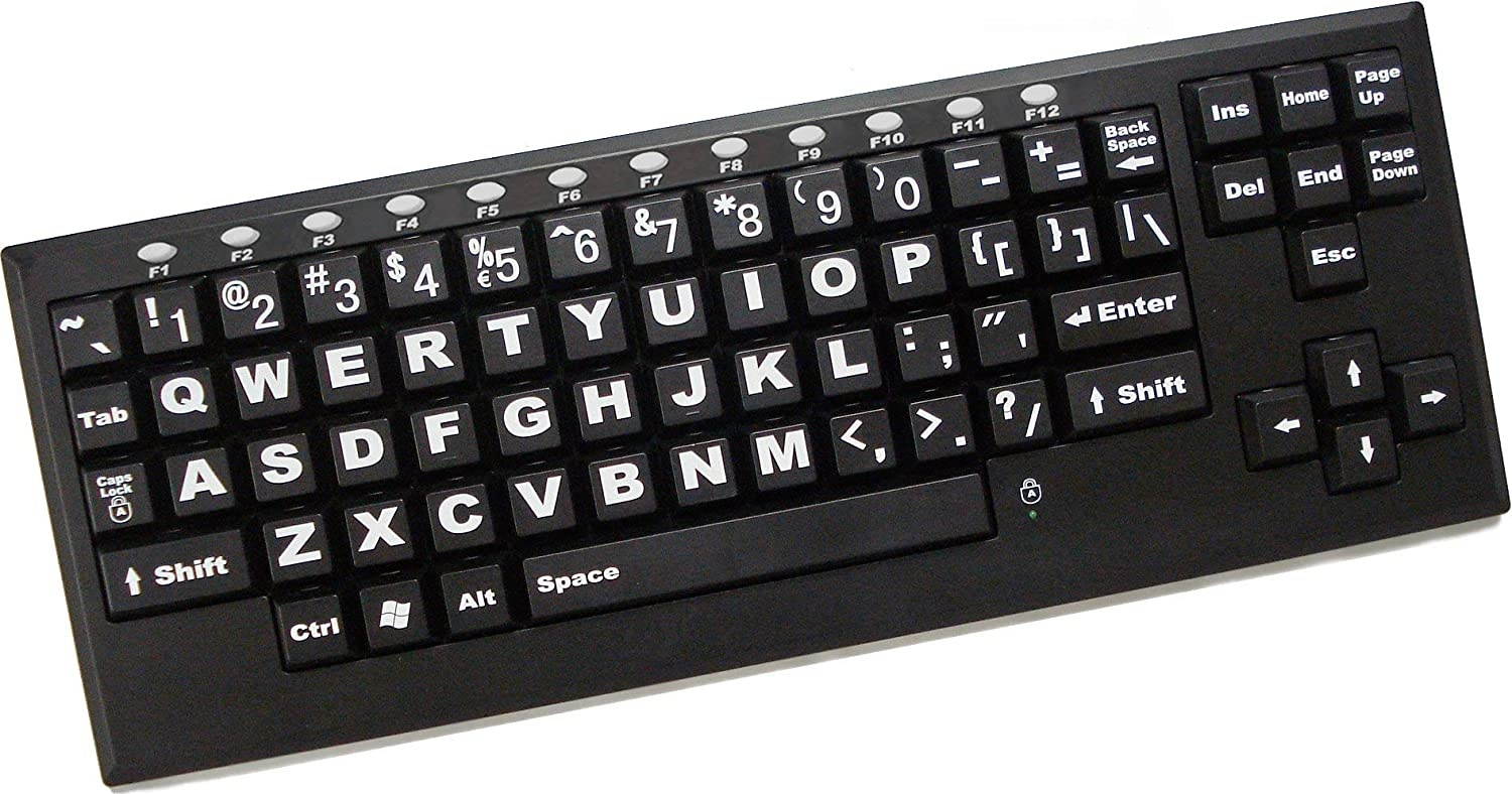 Large-Key Wireless VisionBoard Computer Keyboard