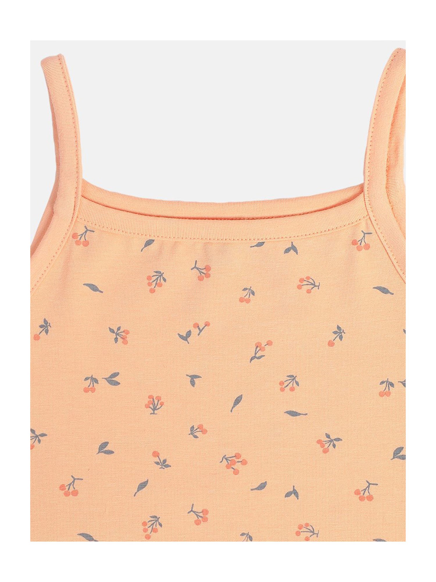 Kiddopanti Kids Black & Pink Solid Camisole (Pack Of 2)