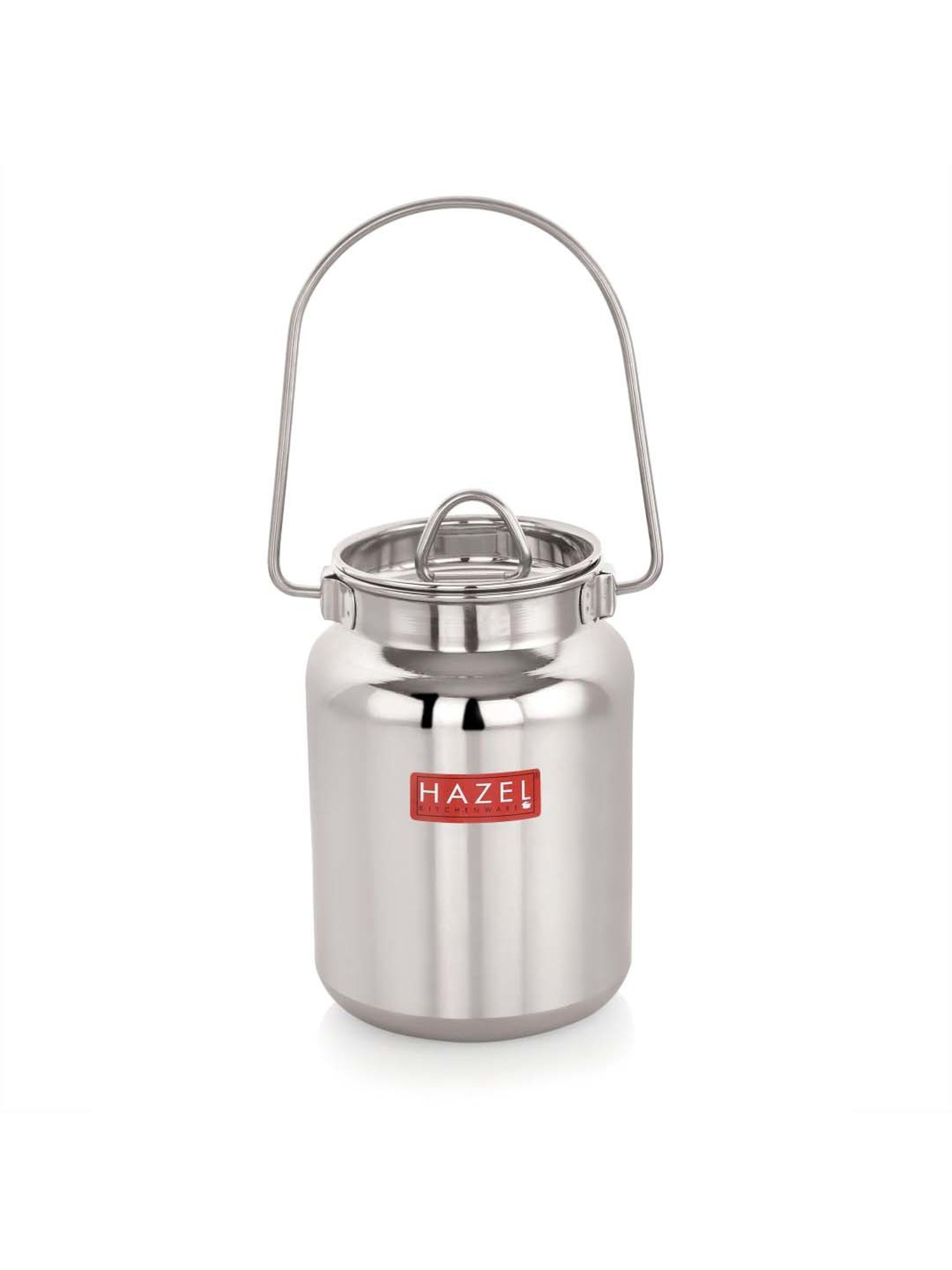 HAZEL Silver Stainless Steel Oil Container (0.75 L)