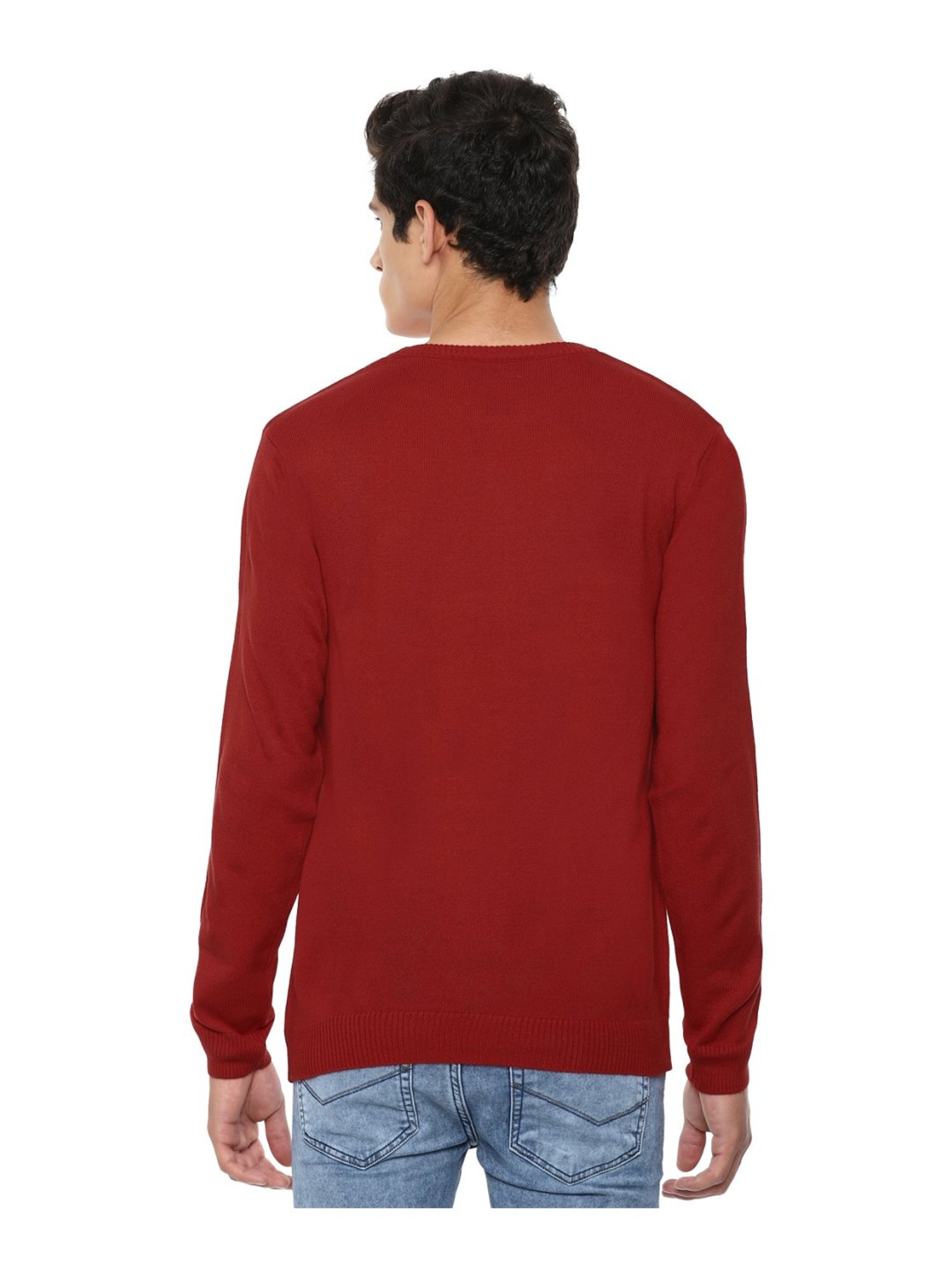 Van Heusen Sport Red Regular Fit Sweater