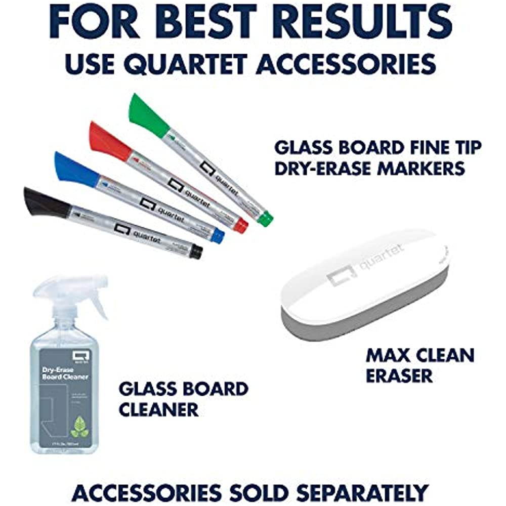 Quartet Glass Dry Erase Desktop Computer Pad, 18 X 6, White GDP186