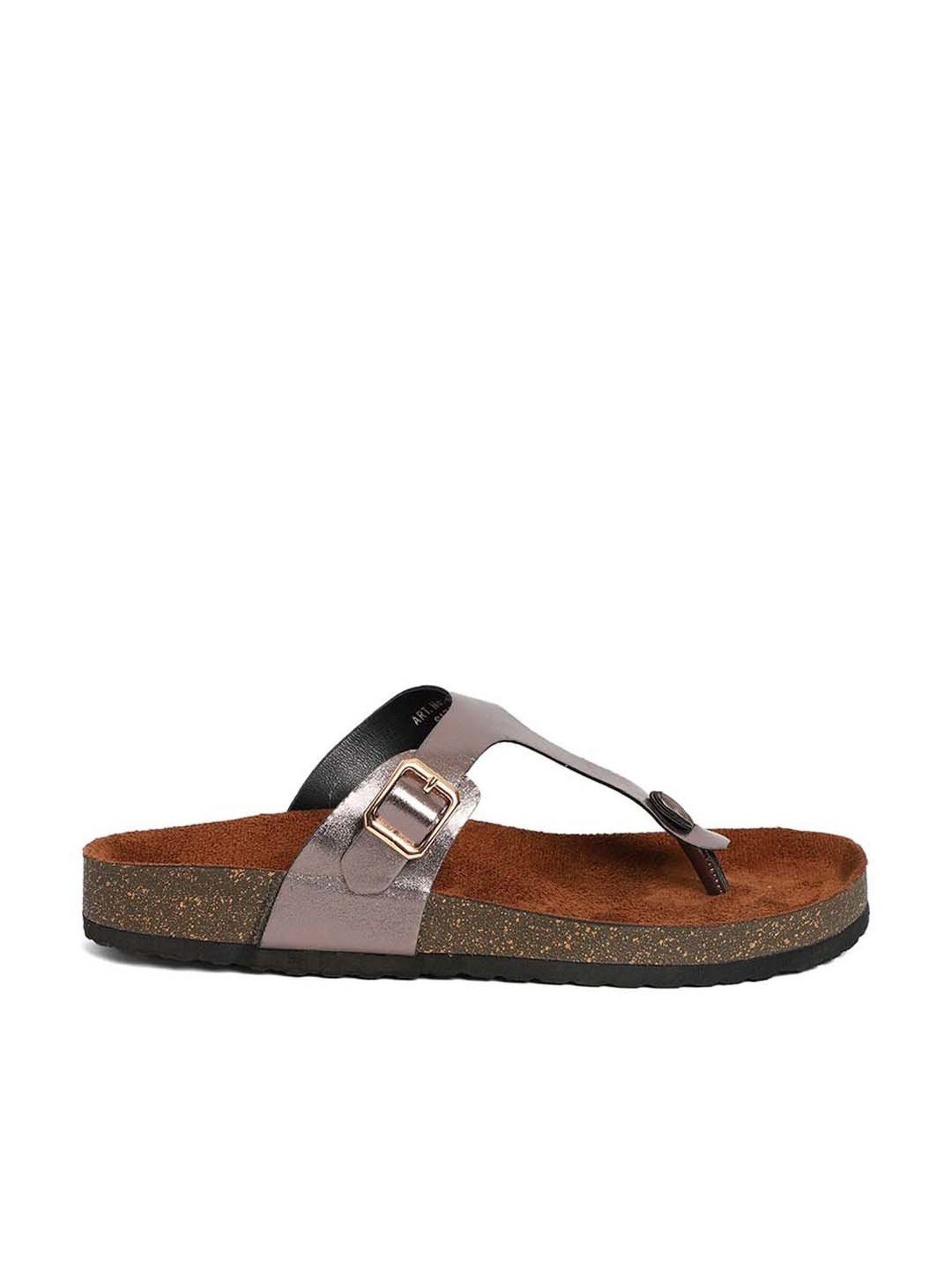 Mozafia Women's Copper Thong Sandals