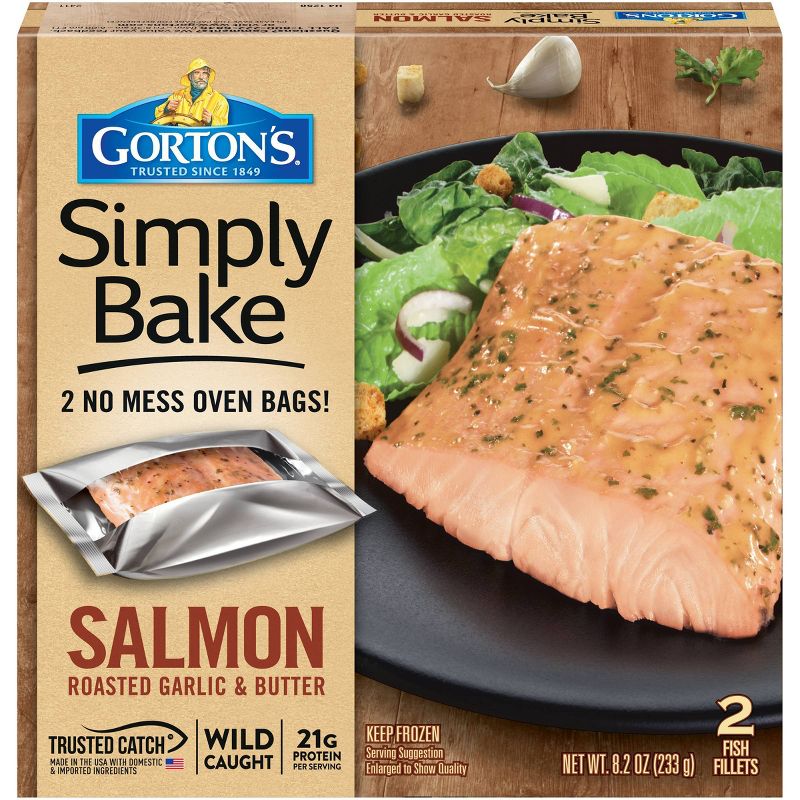 Gorton's Simply Bake Roasted Garlic & Butter Salmon - 8.2oz