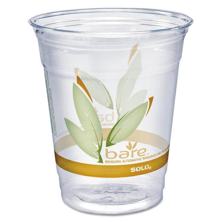 Dart Bare Eco-Forward RPET Cold Cups 12-14 oz Clear 50/Pack RTP12BAREPK