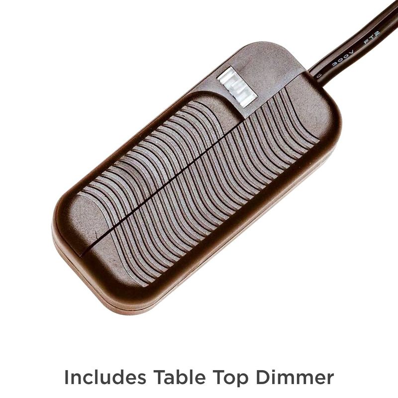 Franklin Iron Works Murphy Red Bronze Miner Lantern Table Lamp with Table Top Dimmer