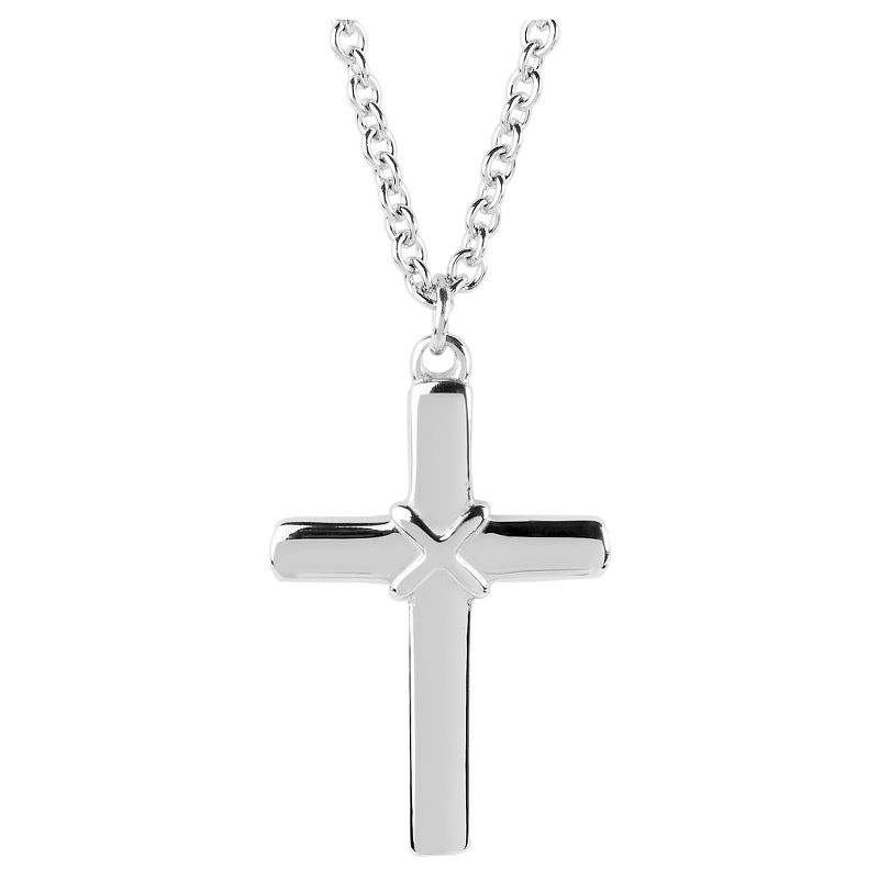 West Coast Jewelry Stainless Steel Cross Necklace