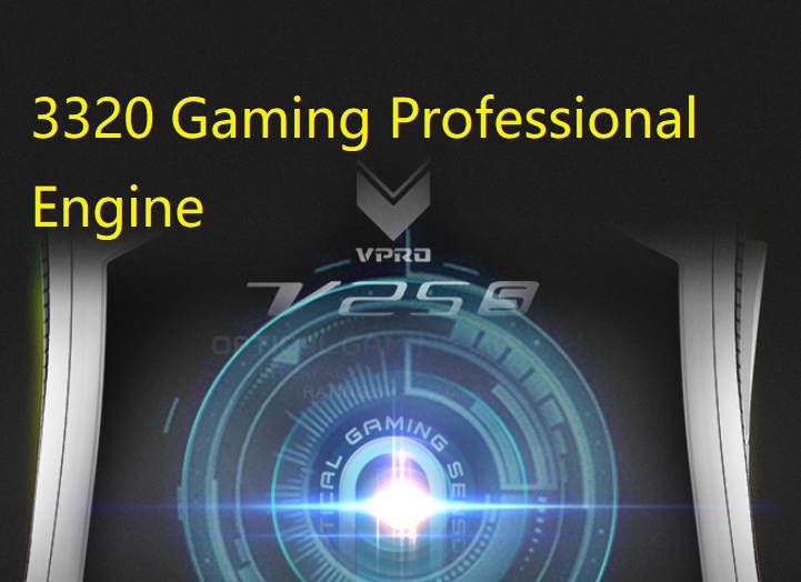 Rapoo V25S   Ergonomic Design, Cool Exterior 7000DPI 6-button 16.8 Million RGB Backlit 6Modes Adjustable Light Effect Wired Gaming Mouse-Black