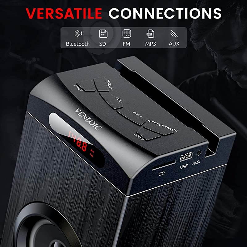 Floor Standing Bluetooth Tower Speaker Floor Speakers for Home Stero System Floor Standing Speakers Home Theater  Bluetooth Tower Speakers with Bass