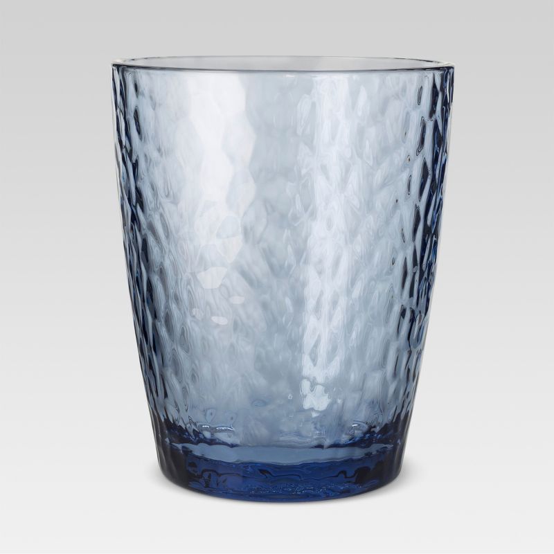 Plastic Textured Short Tumbler 13oz Blue - Threshold™