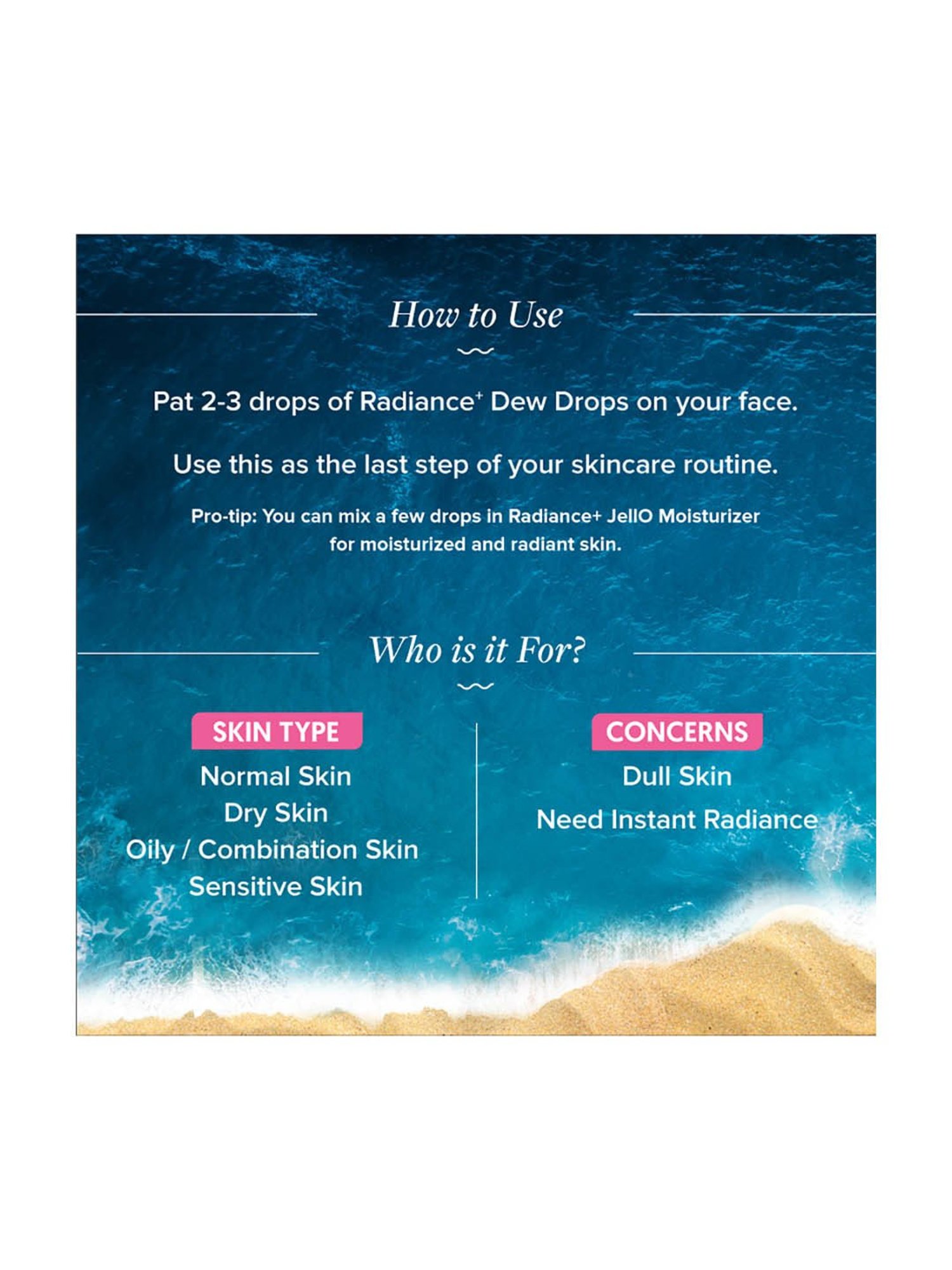 Aqualogica Radiance+ Juicy Dew Drops - 30 ml