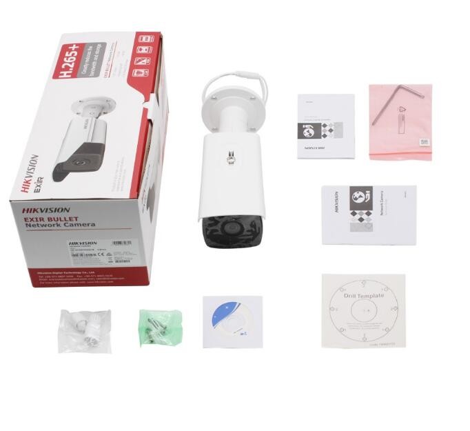 Hikvision UltraHD 4K PoE Bullet Outdoor Security IP Camera DS-2CD2T83G0-I5, 164ft Night Vision, 2.8mm, Built-in Audio Input SD Slot,Compatible with Hikvision ,Support Onvif,IP67