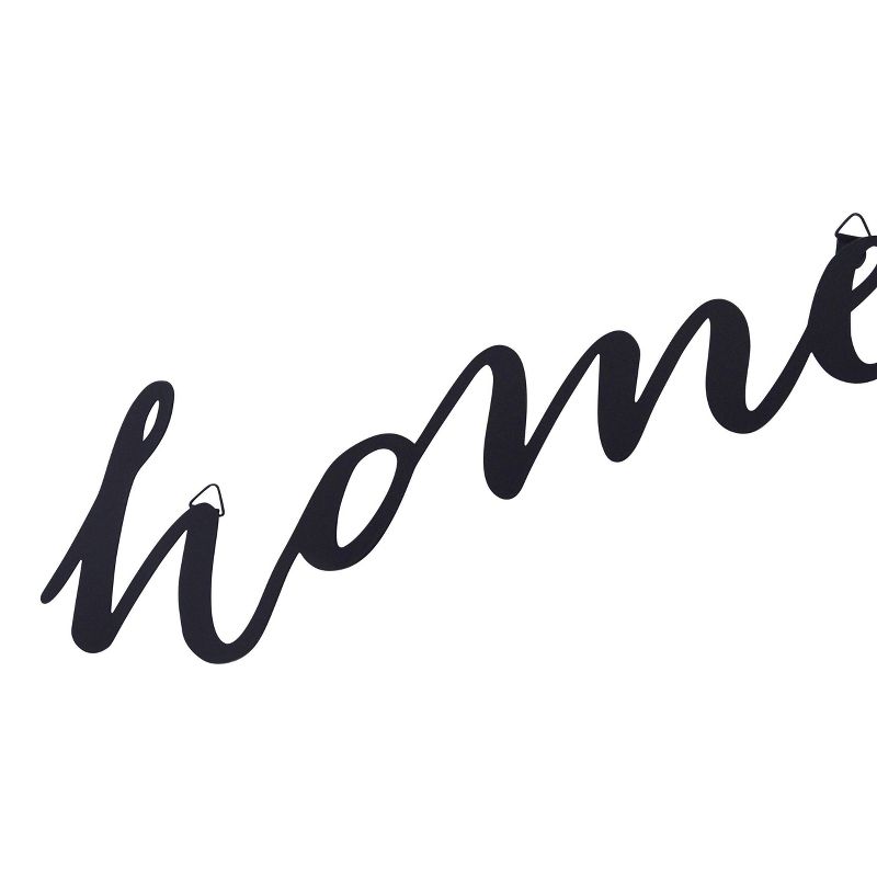 11pc Welcome Home Multifunctional Metal Wall Set Black - New View