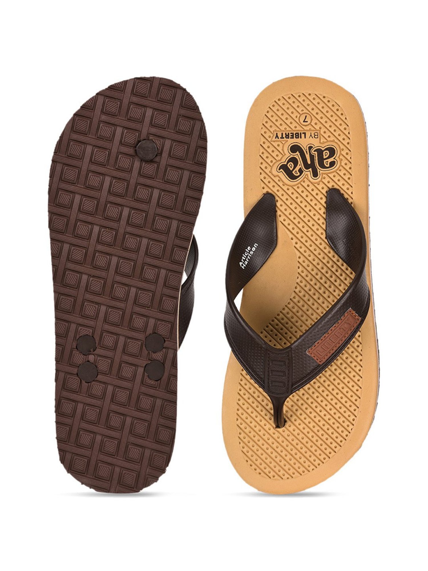 Aha by Liberty Men's HARRISON Brown Flip Flops