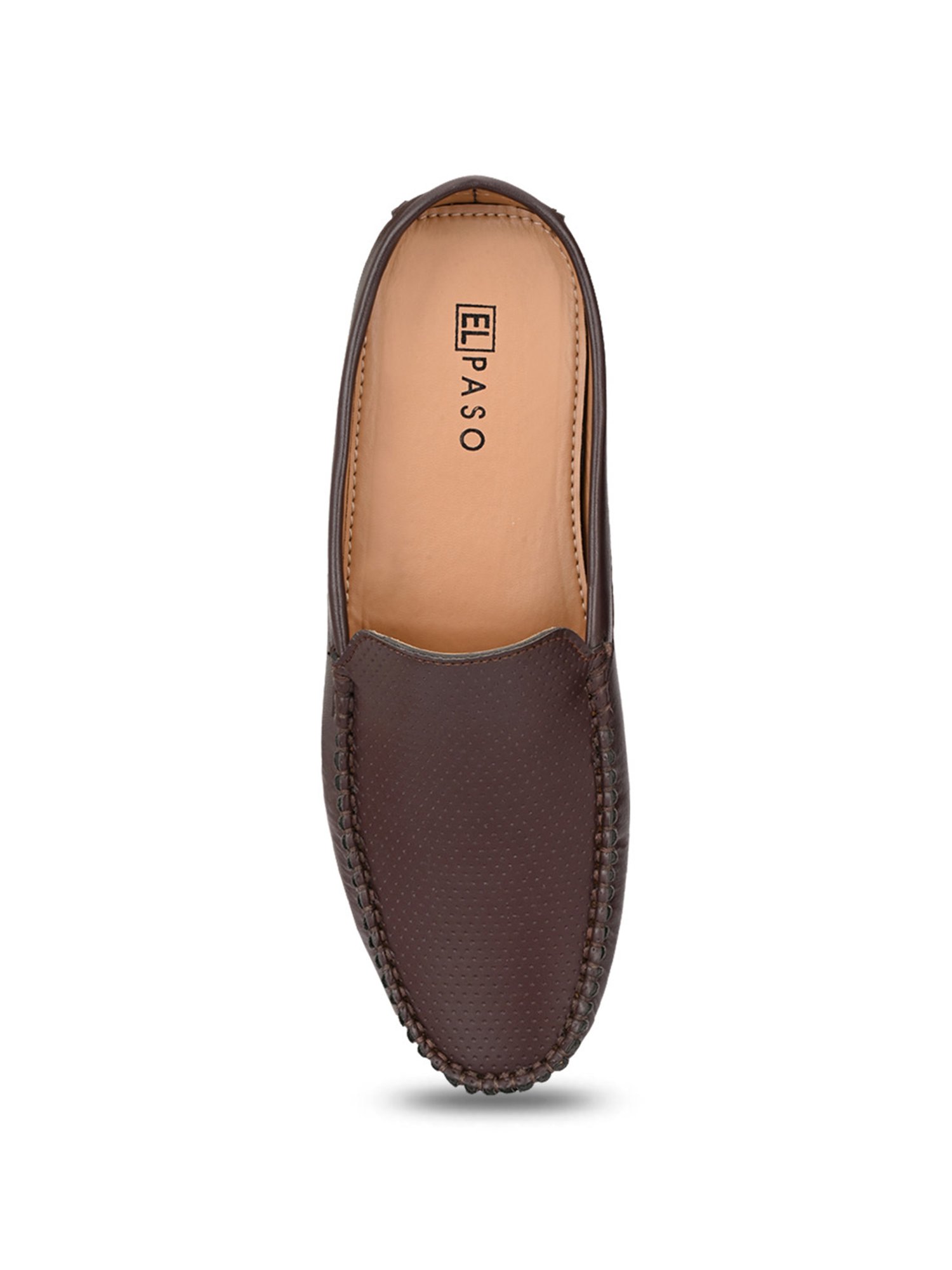 El Paso Men's Brown Mule Shoes