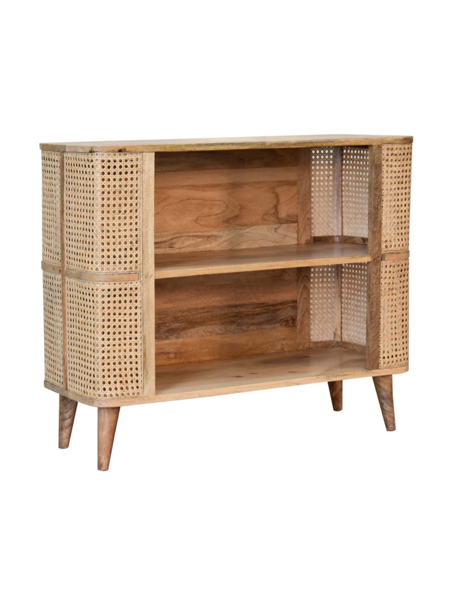 Artisan Furniture Larissa Open Brown Wood Cabinet