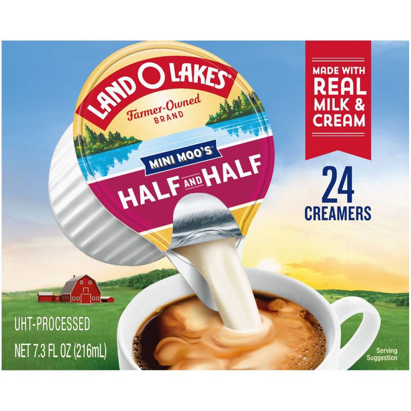 Land O' Lakes Mini Moo's Half & Half Coffee Creamer - 24ct