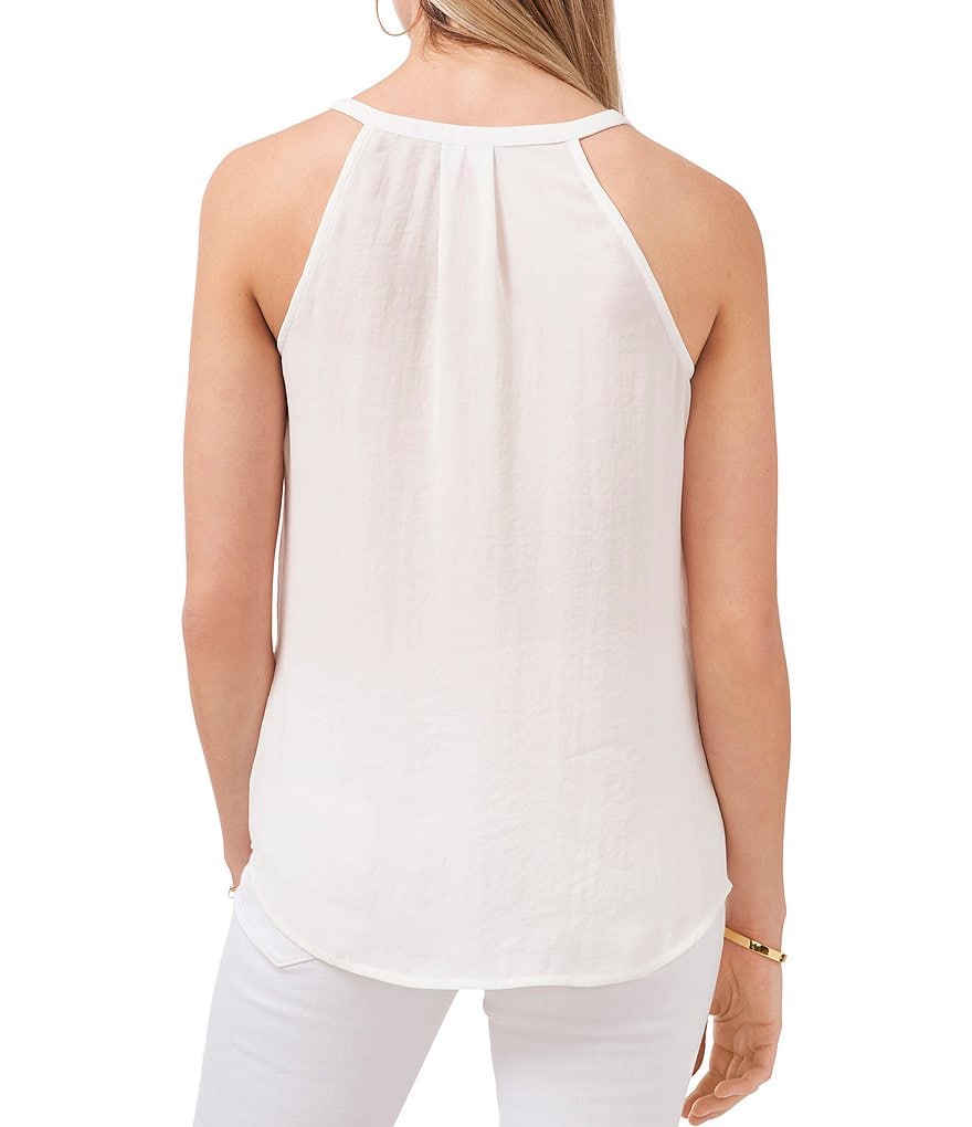 Vince Camuto Sleeveless Wrap Front V-Neck Blouse