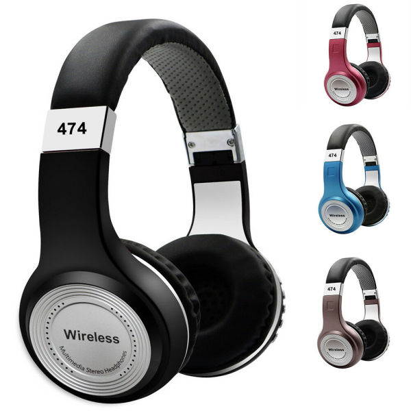 In-ear Bluetooth headset, Hi-Fi stereo wireless headset, foldable, soft storage protein earmuffs, with built-in microphone wired mode, suitable for online courses, home office, PC/mobile/TV