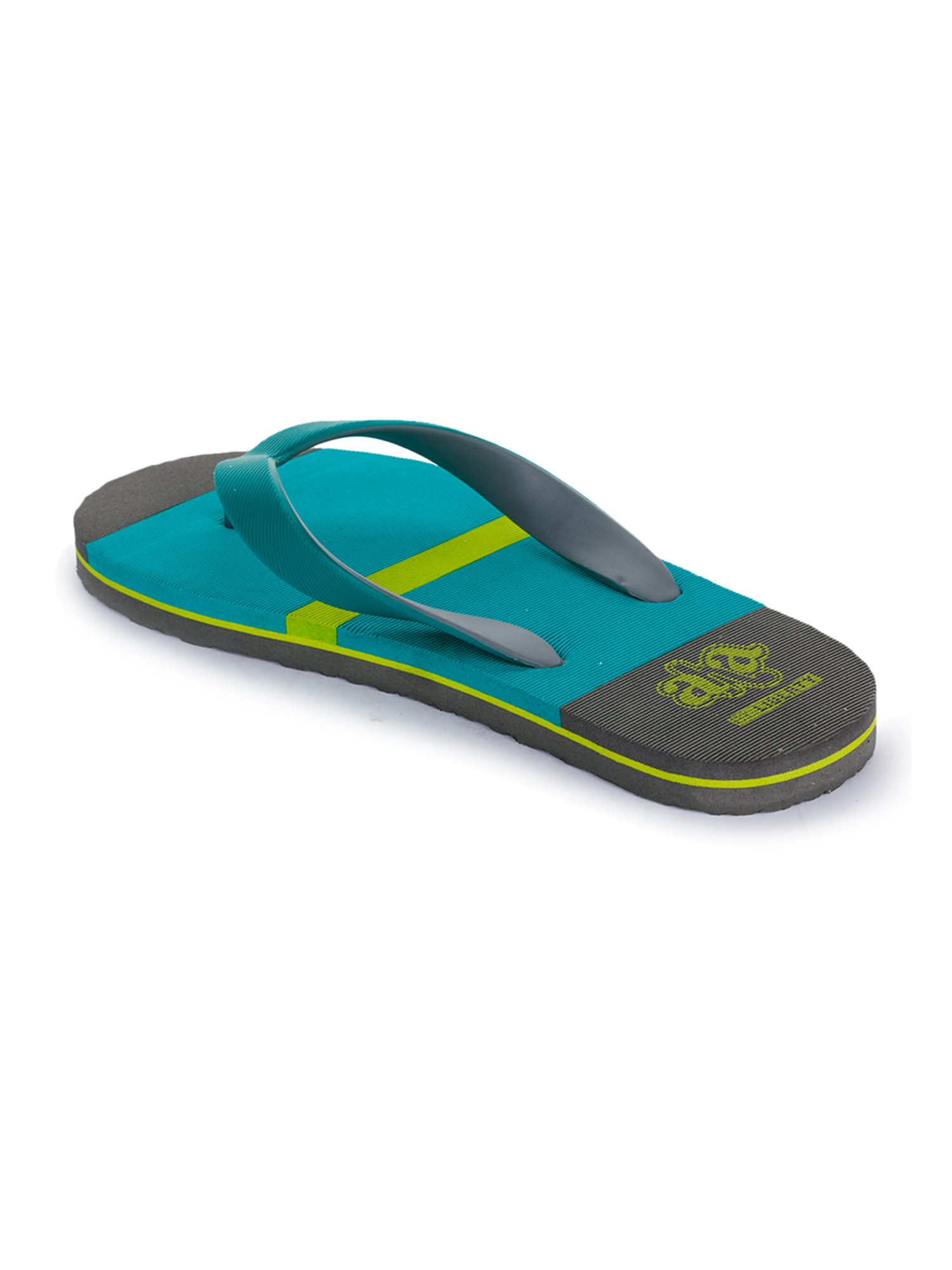 Aha by Liberty Men's Teal Green & Grey Flip Flops