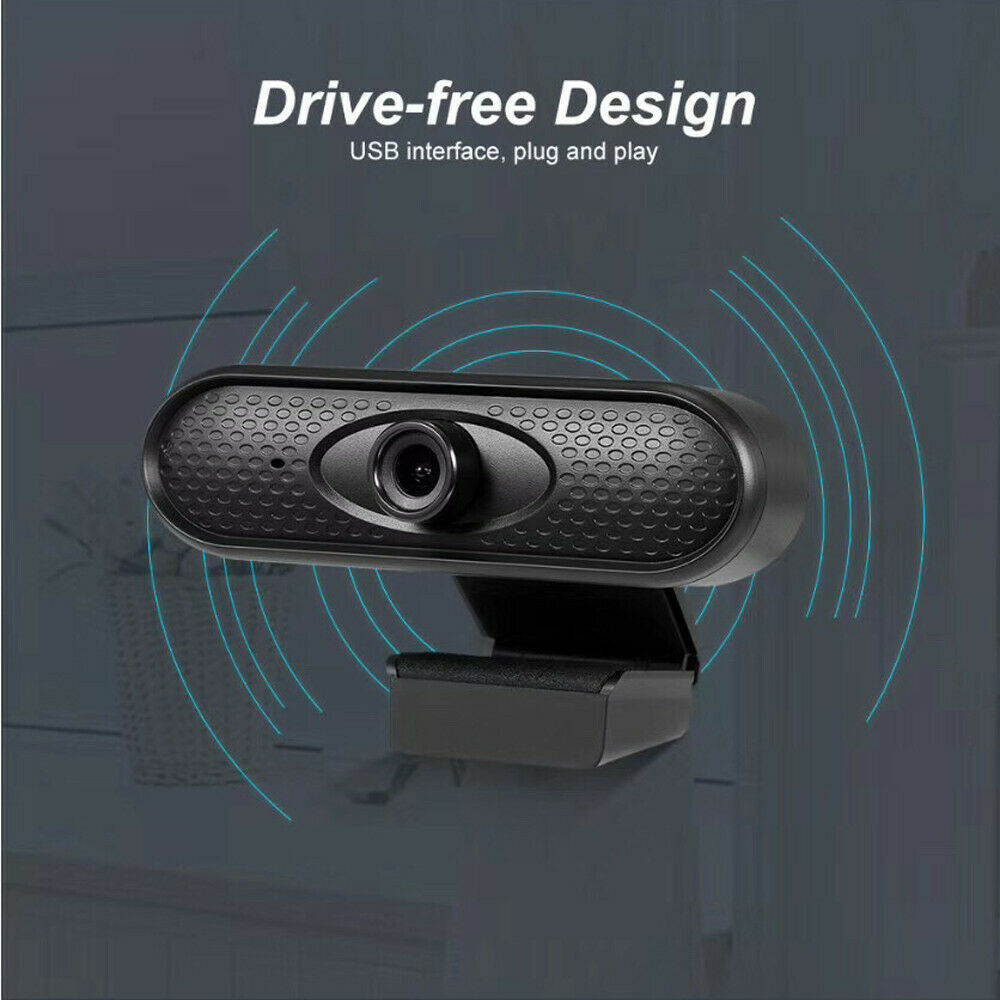 USB HD 1080P Webcam Manual Focus Web Camera For MAC PC Desktop Network With Mic