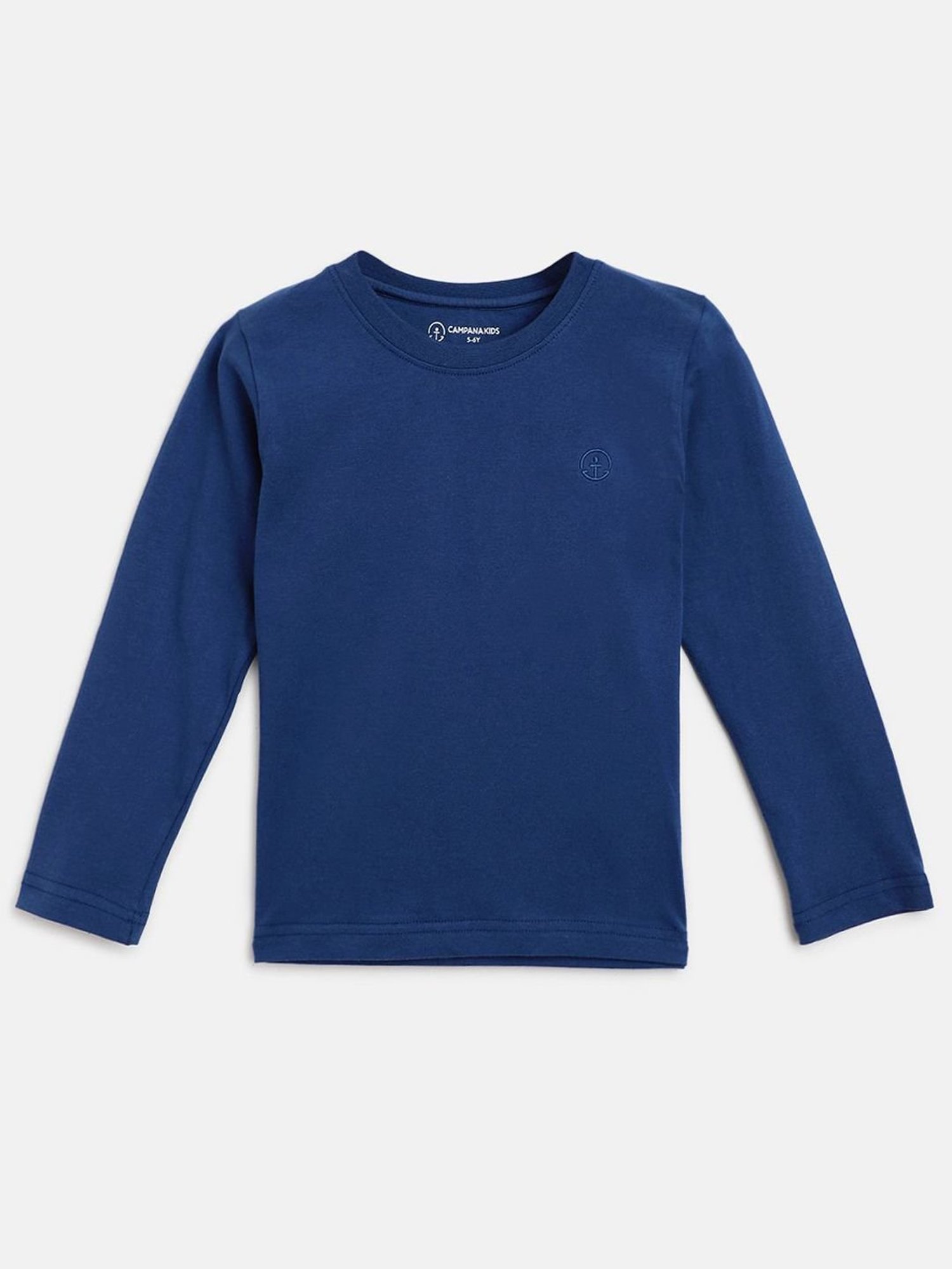 Campana Kids Green & Blue Cotton Regular Fit Full Sleeves T-Shirt (Pack of 2)