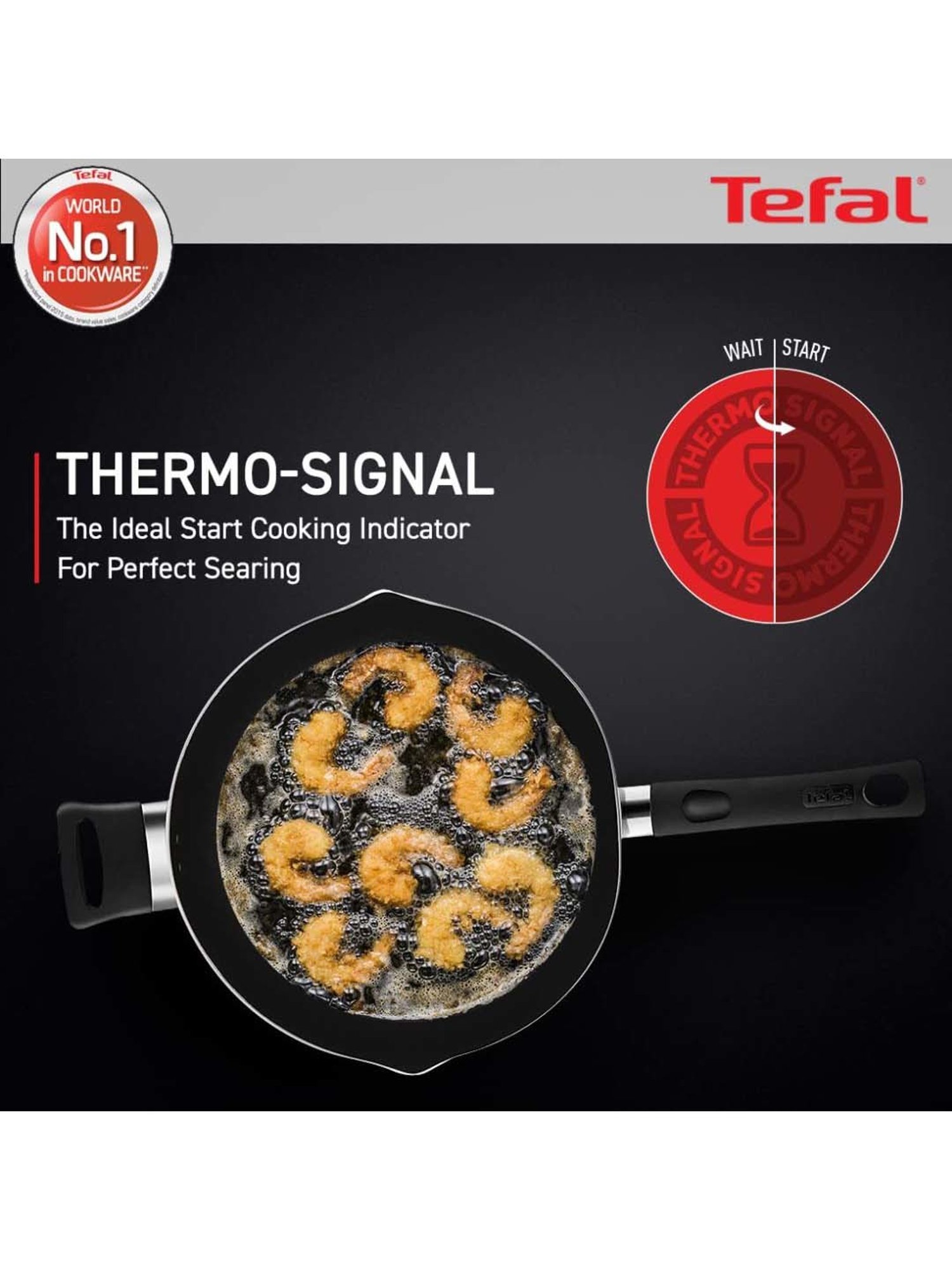 Tefal Day By Day Brown Aluminium 28 cm Non Stick Deep Fry Pan (1 L)