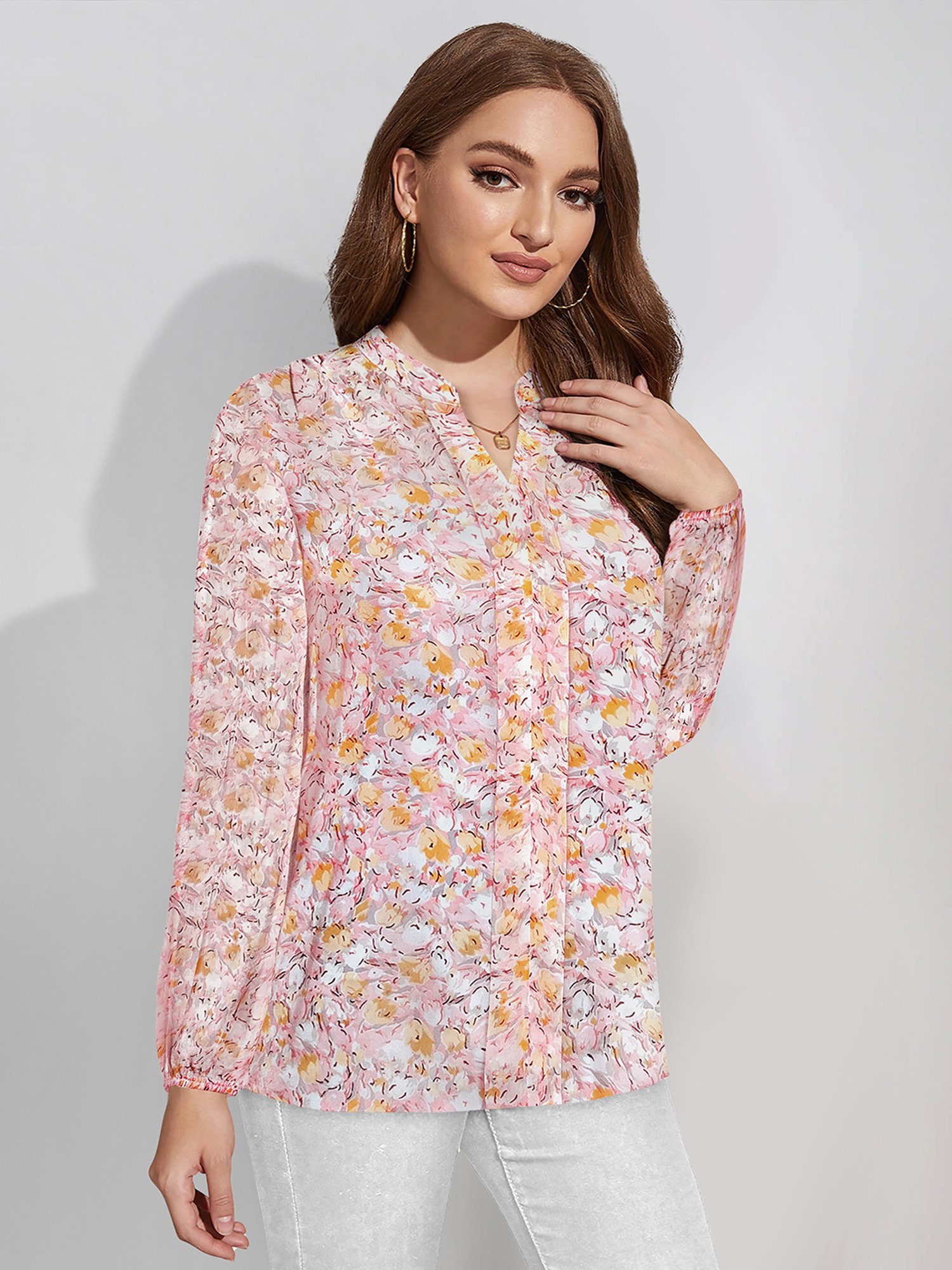 KERI PERRY Multicolor Printed Top