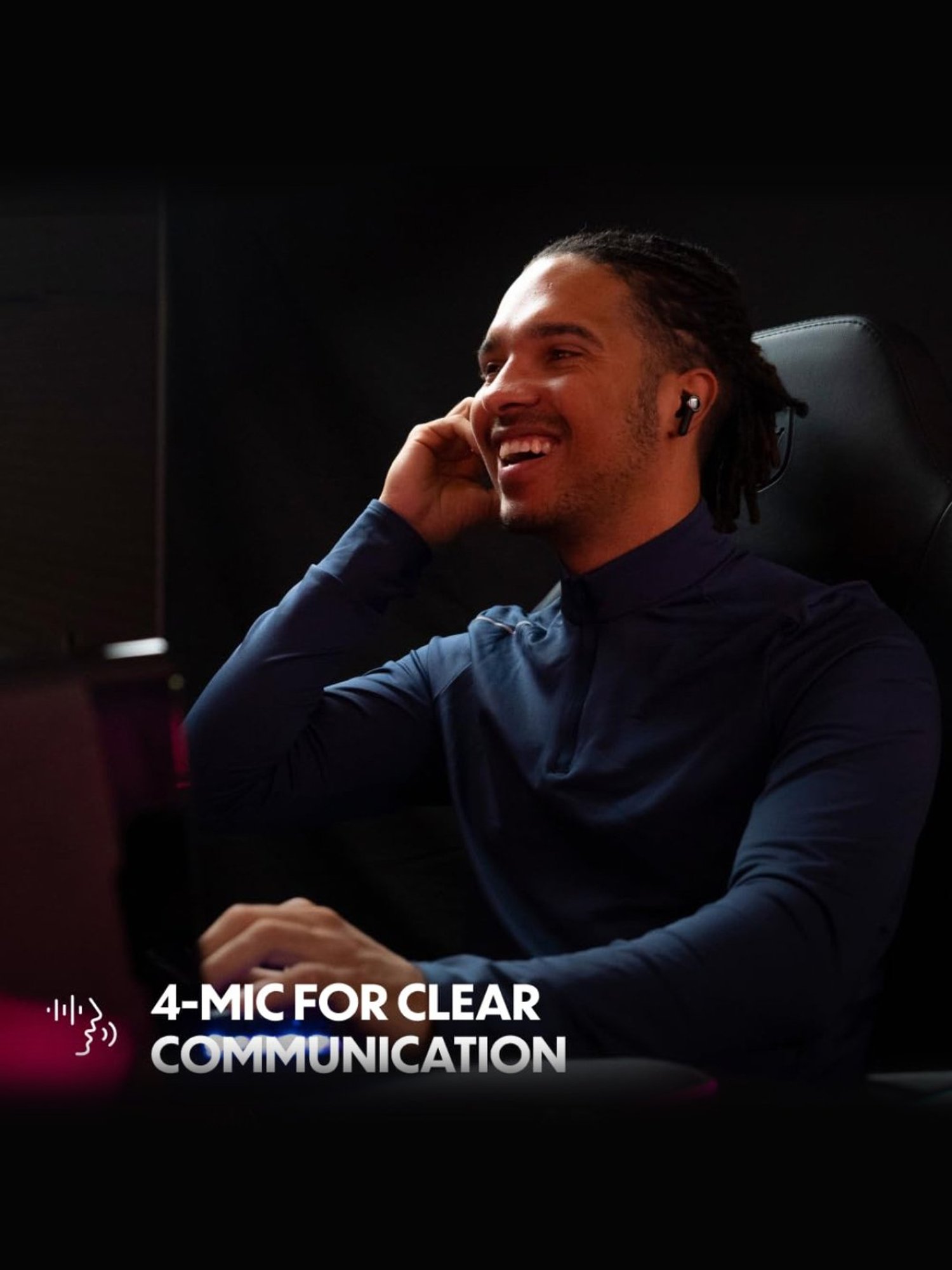 JBL Quantum TWS in Ear Gaming Bluetooth Earbuds with 24hrs Playtime, IPX4 (Black, True Wireless)