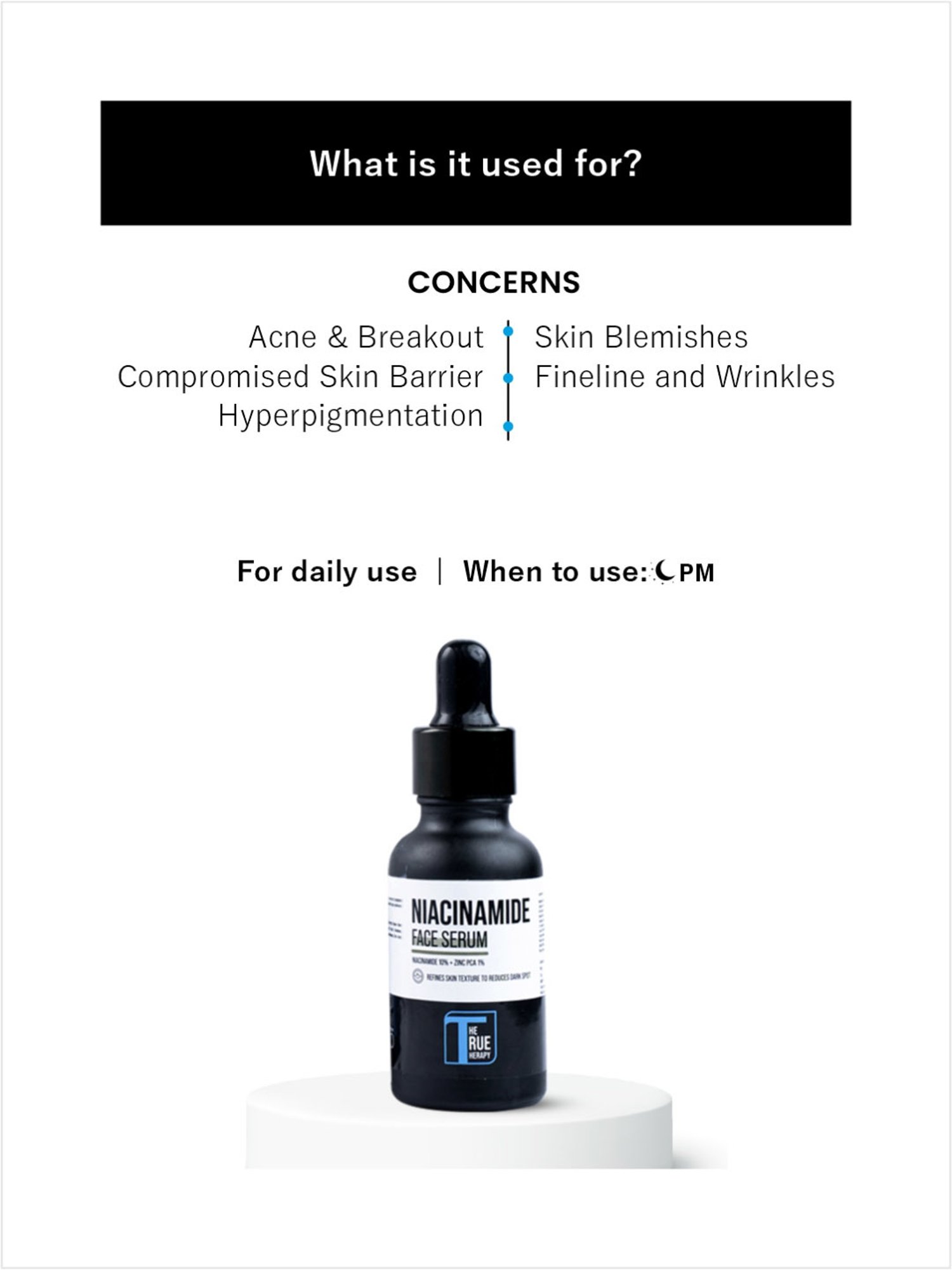 The True Therapy Niacinamide 10% Face Serum- 30 ml