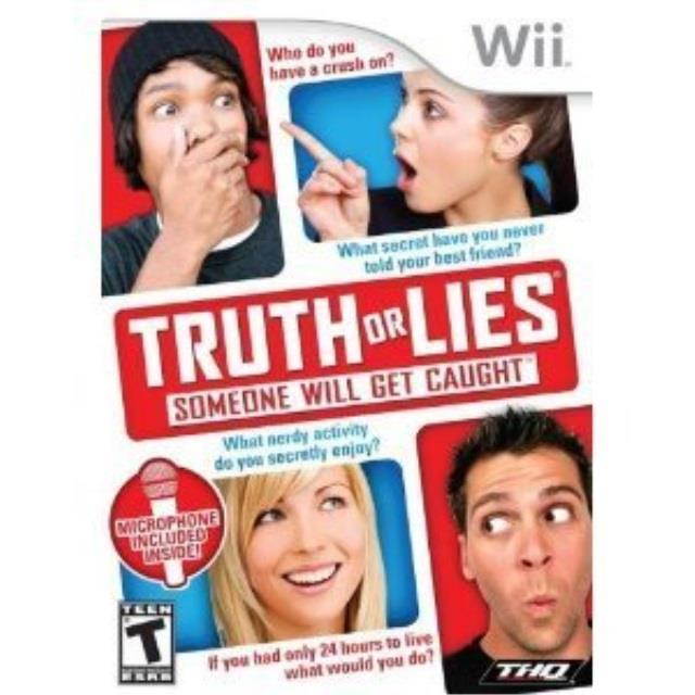 wii game truth or lies test at home w/ wii microphone