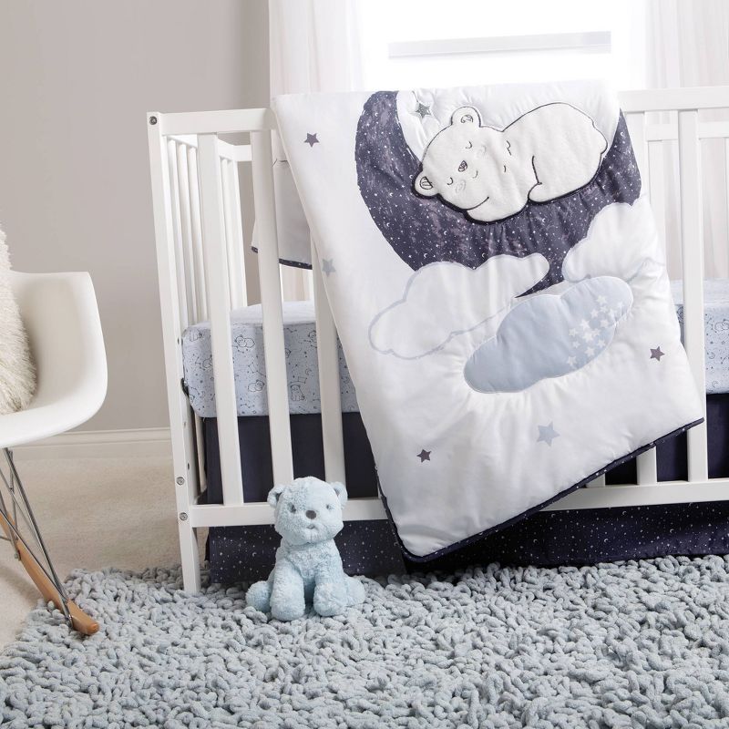 Sammy and Lou Bearly Dreaming Crib Bedding Set - 4pc
