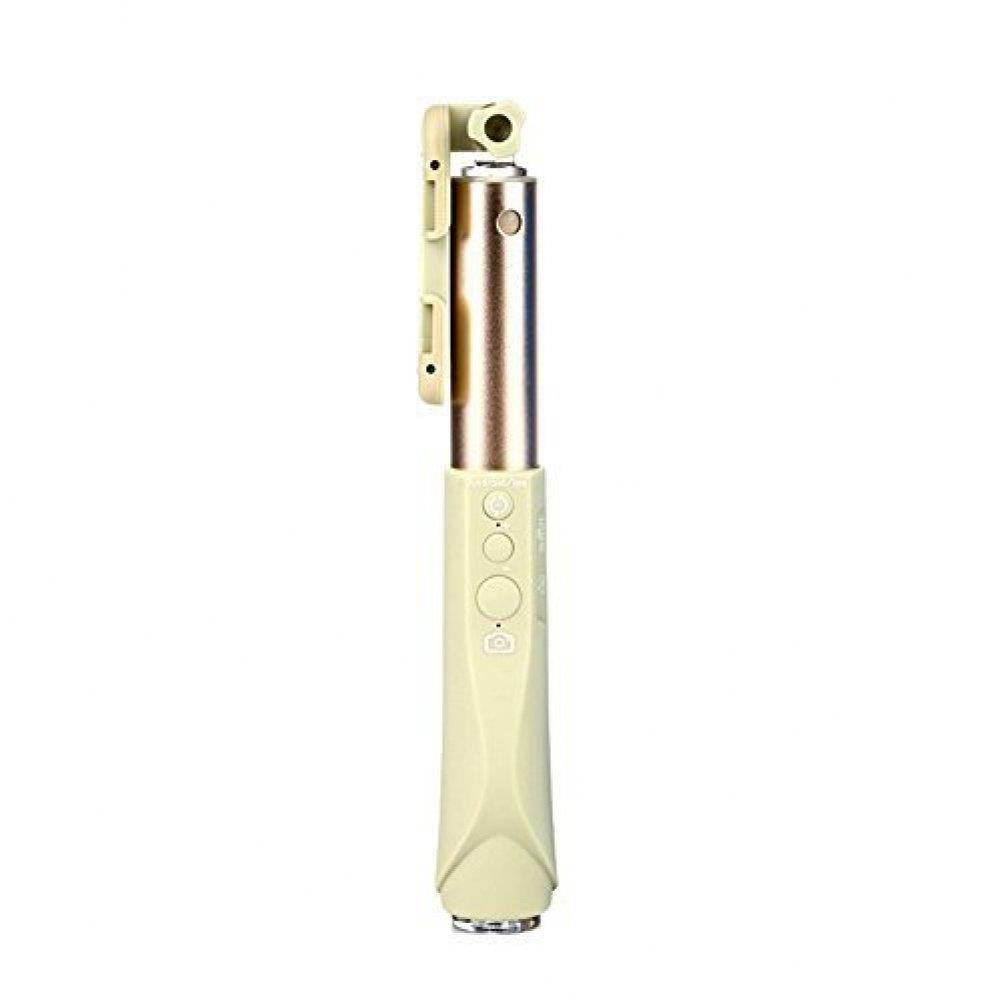 Eleoption&reg; 2016 New Focusing Adjusment Selfie stick with bluetooth built-in shutter (GOLD)