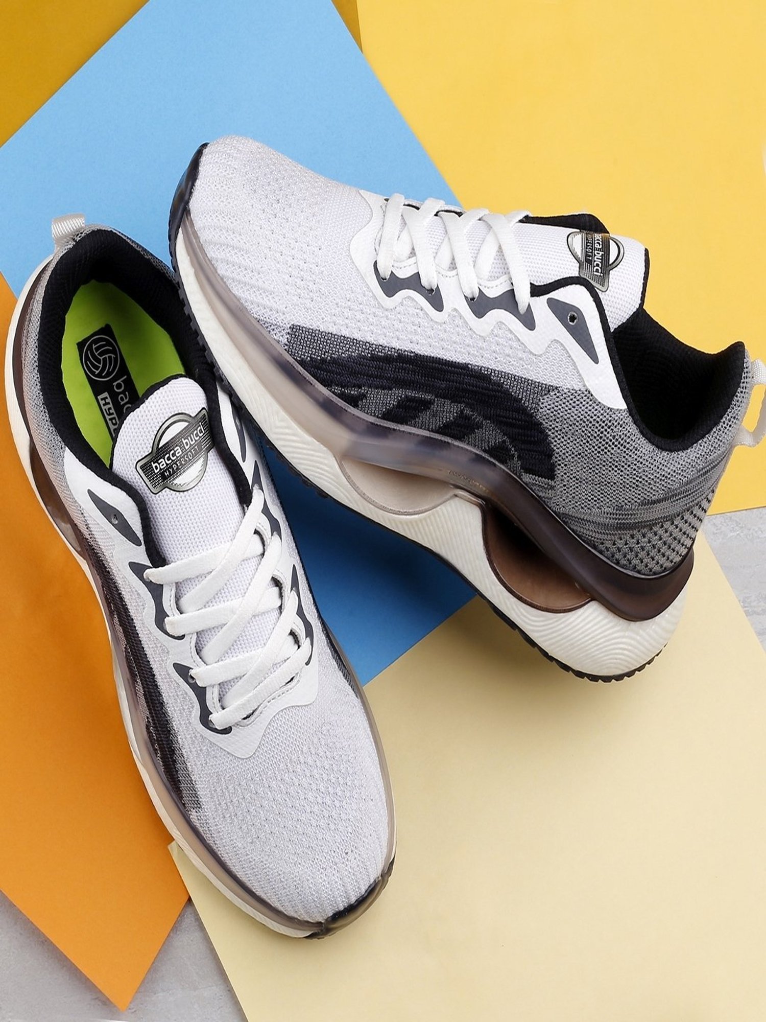 Bacca Bucci Men's HYPERSOFT Grey Running Shoes