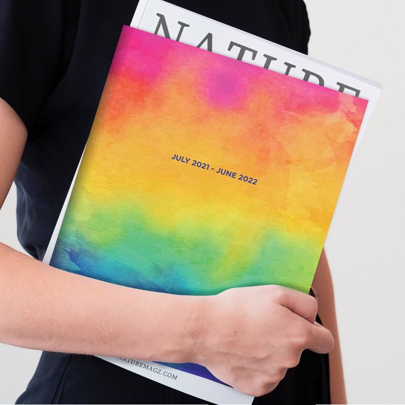 2021-22 Academic Planner 9" x 11" Bright Paint Monthly - The Time Factory