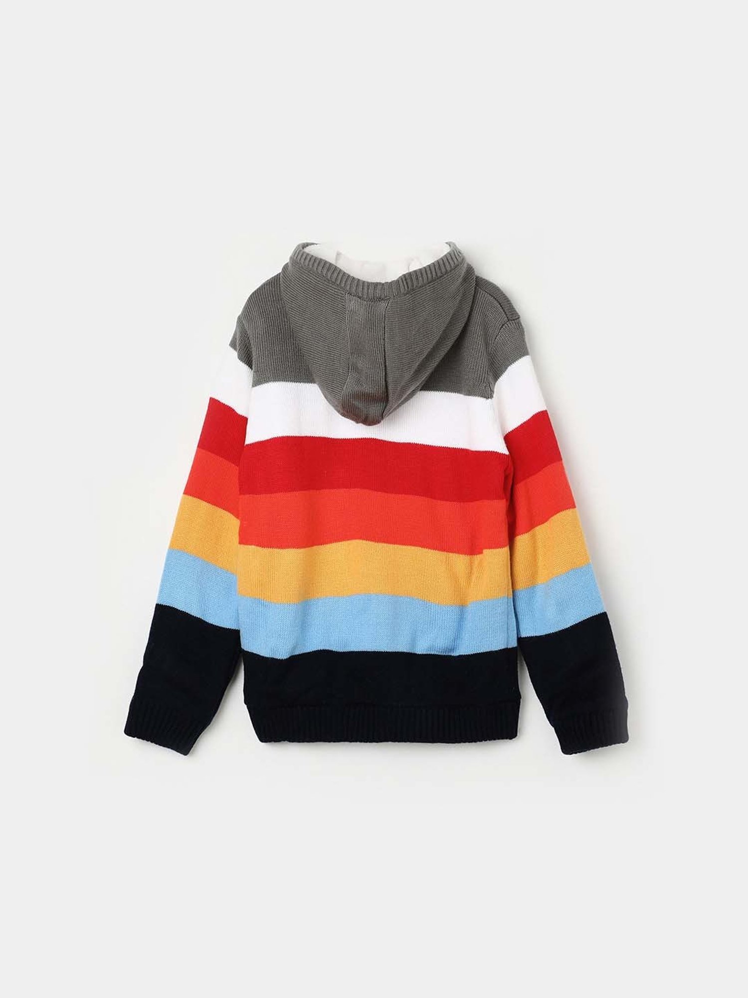 Fame Forever by Lifestyle Kids Multicolor Striped Full Sleeves Sweater