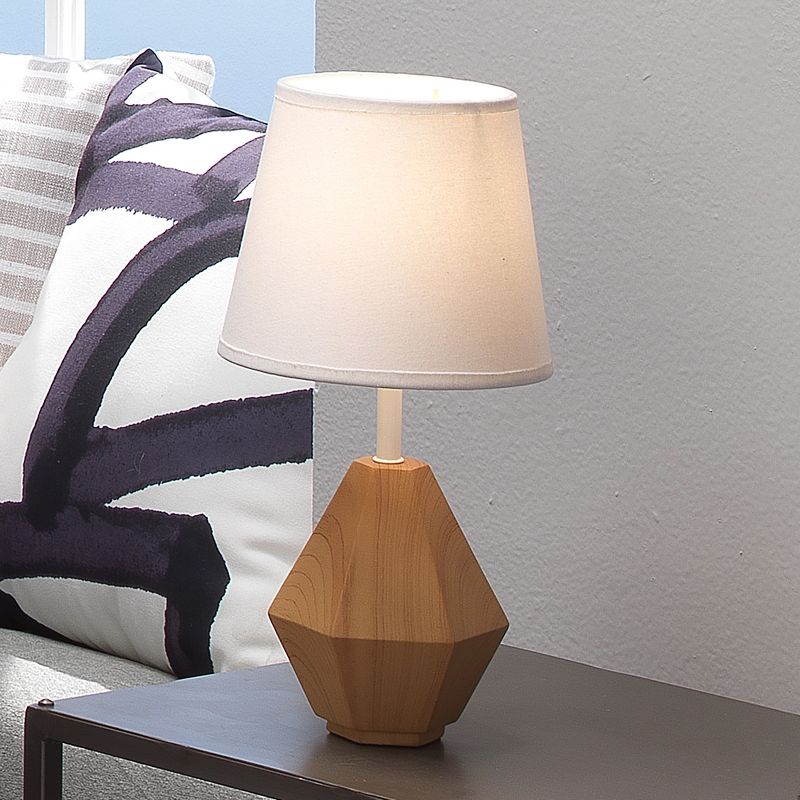 18" 2-Light Luna Clamp Arm Table Lamp with Mushroom Shade Matte Black - Globe Electric