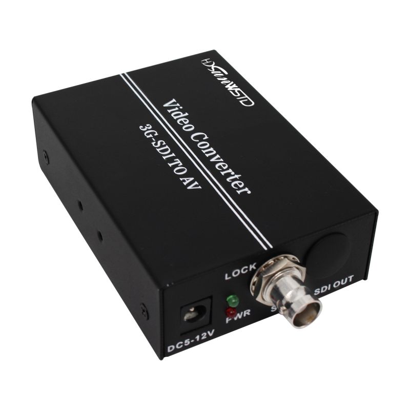 3G SDI to AV Converter BNC to RCA Audio Scaler Support convert SD-SDI,HD-SDI,3G-SDI Signal For TV