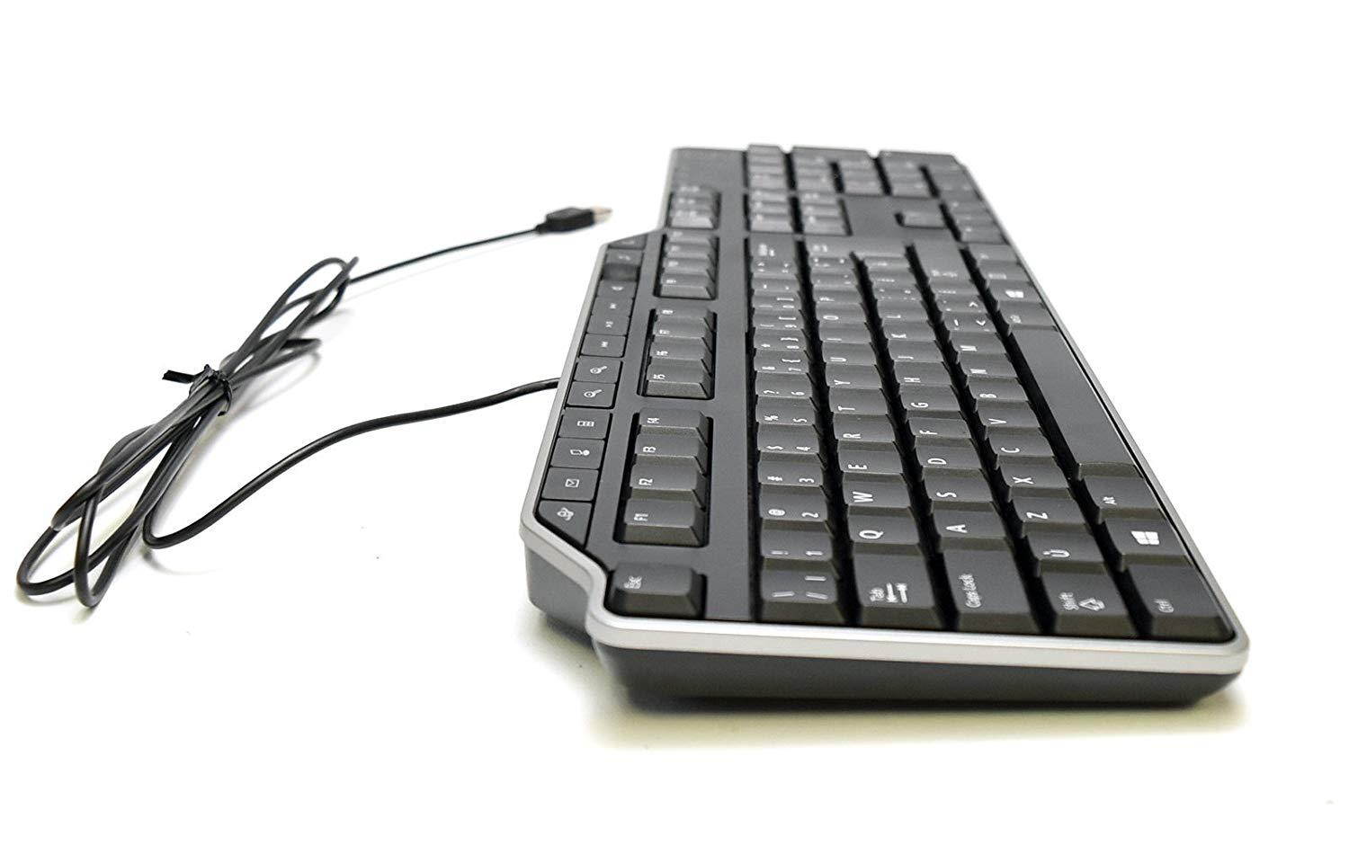 New FT3FT Genuine OEM KB522 Canadian Multilingual Desktop USB Keyboard Number Pad w/"Scarlet KB" Palm rest KB522-BK-CAN-MU Black Silver Multimedia Volume Dial Hotkey Clavier 5397063800803 884116208150