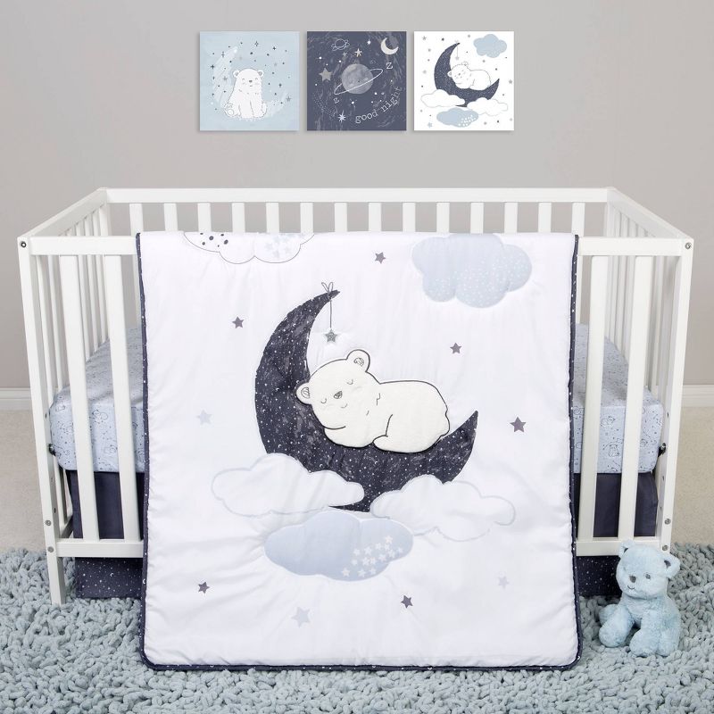 Sammy and Lou Bearly Dreaming Crib Bedding Set - 4pc