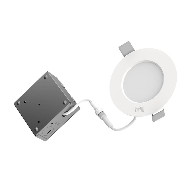4" LED Super Slim Circadian Wellness Downlight White - Brilli