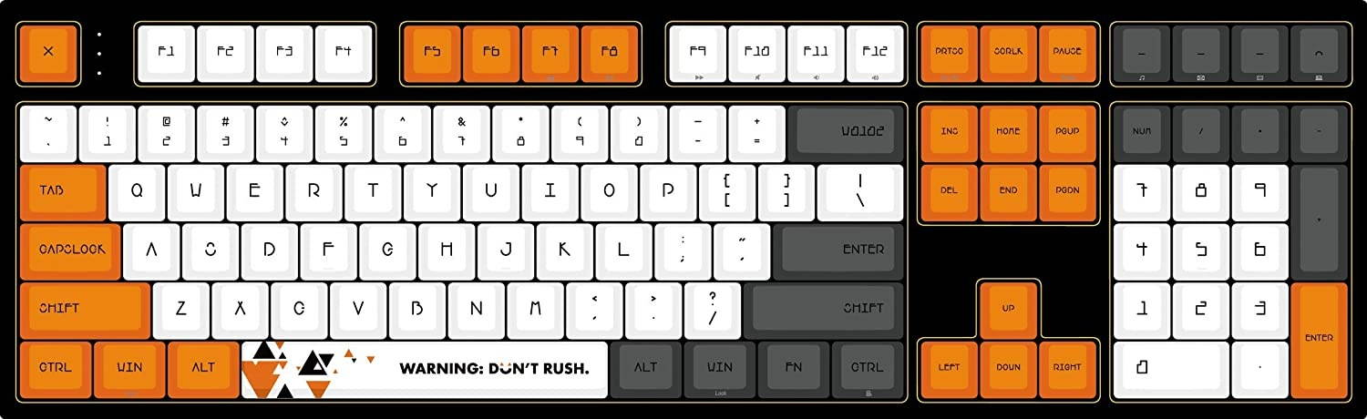 Varmilo VBS108 Lure Bot: Awake Dye Sub PBT Mechanical Keyboard (Cherry MX Red)