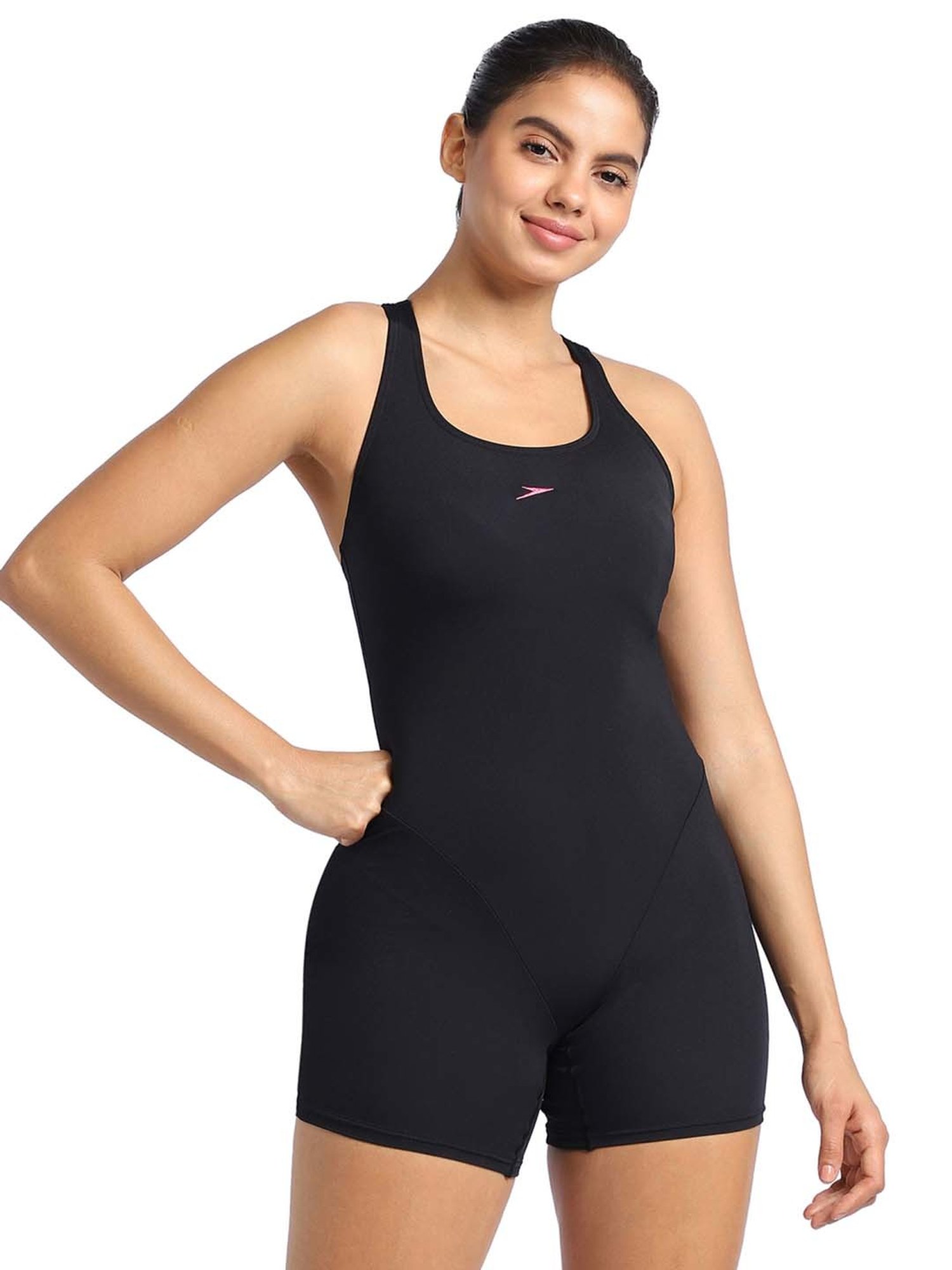 Speedo Black Plain Swimwear