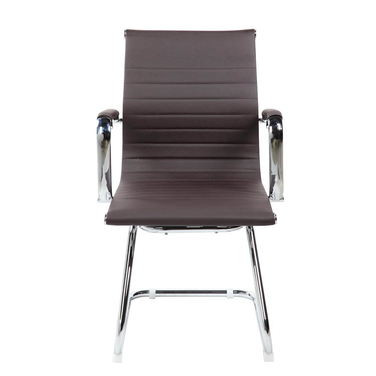 Techni Mobili RTA-4602V-CH Modern Visitor Office Chair, Chocolate - 25 x 23 x 21 in.