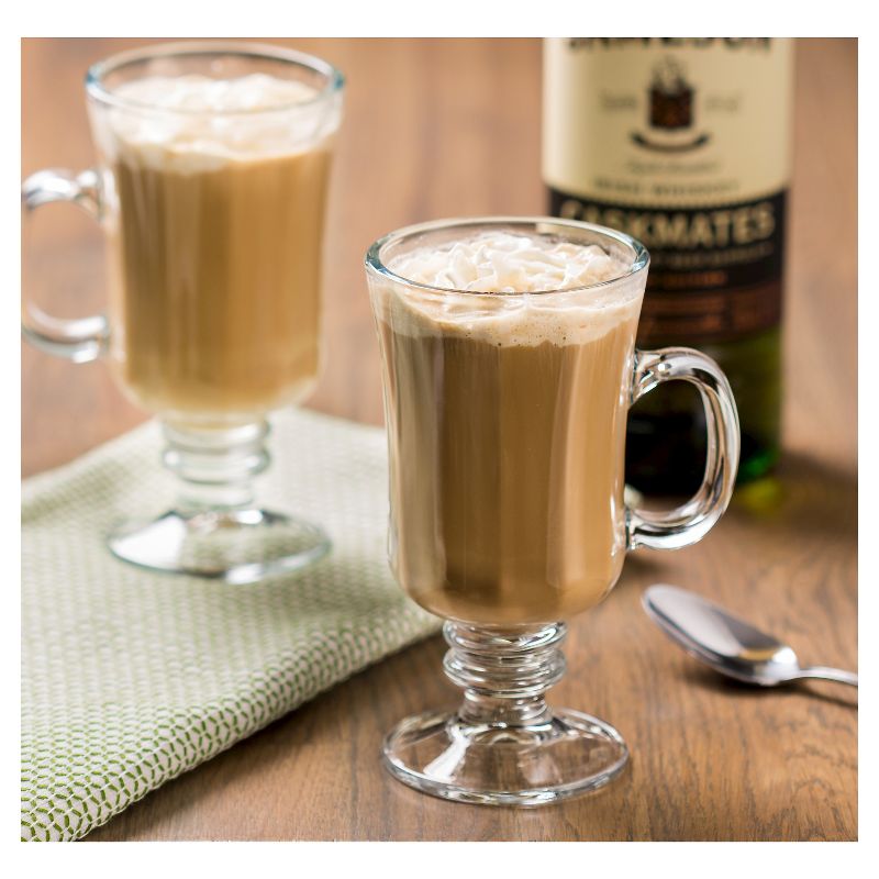 Libbey 8oz Milan Irish Coffee Glass Mug 4pk Set