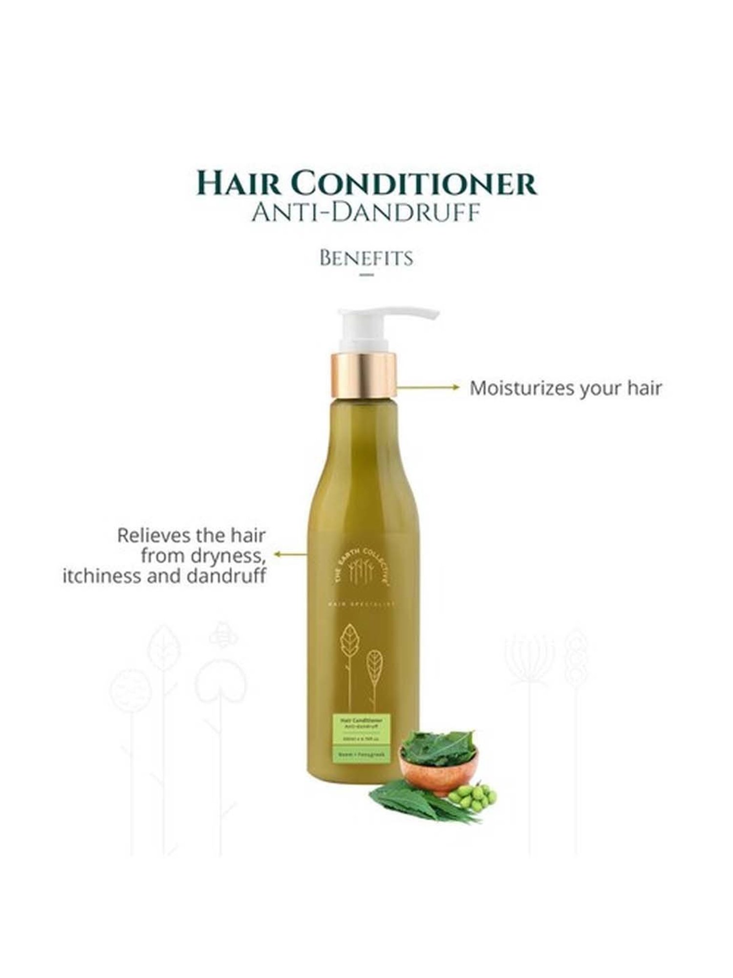 The Earth Collective Anti Dandruff Hair Conditioner - 200 ml