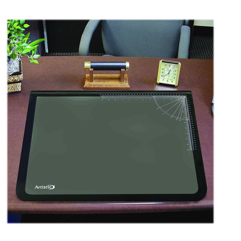 Artistic Desk Pad w/Cover Sheet 20"x31" Black 41200