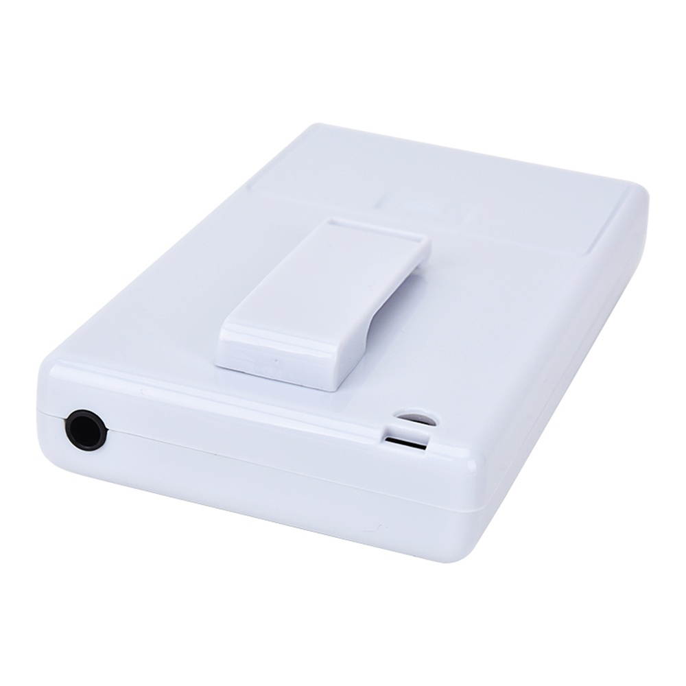 HRD109 Portable Mini FM Radio Stereo DSP Digital Radio Clip-on Radio Conference Receiver 60-108MHz with Earphone Lanyard  Display Screen