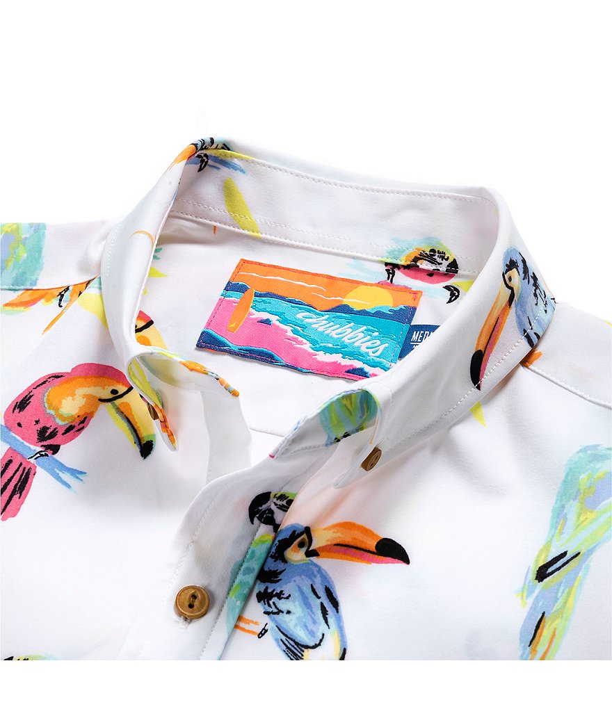 Chubbies The Dude Where's Macaw Short-Sleeve Stretch Shirt