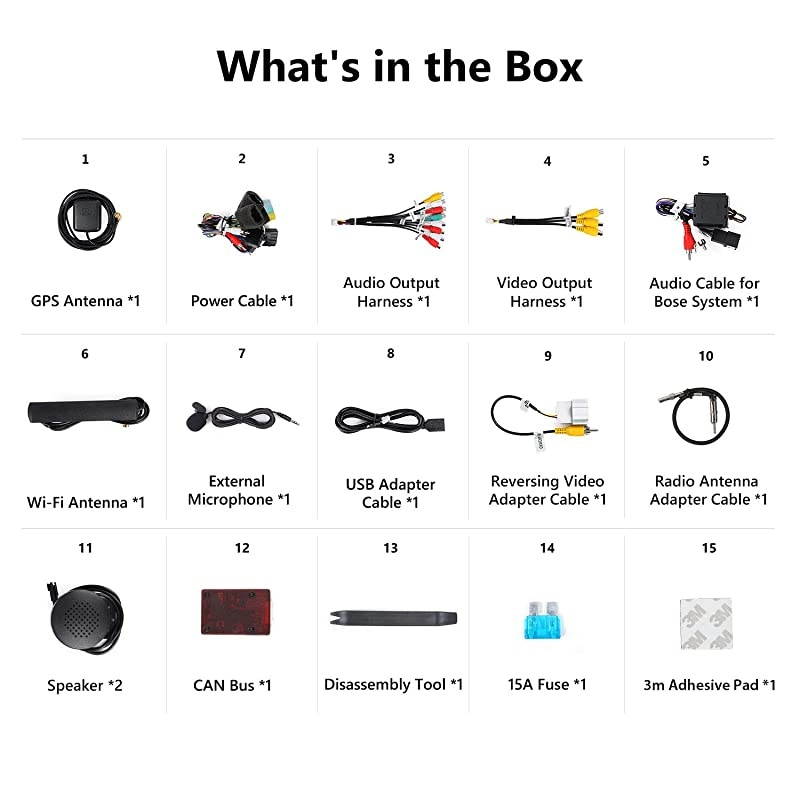 2021 Newest Double Din Car Stereo,  8 Inch Android 10 Car Radio Compatible with Chevrolet/GMC/Buick, GPS Navigation Radio Support Split Screen/Built-in Apple Carplay/DSP-GA9480B